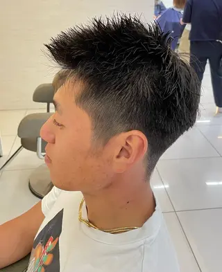 ショート メンズ 髪質改善/縮毛/トリ ートメント/平野広大のヘアスタイル