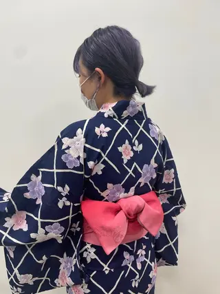 ヘアアレンジ クロスパーマ/うる艶 カラー/Kurumiのヘアスタイル