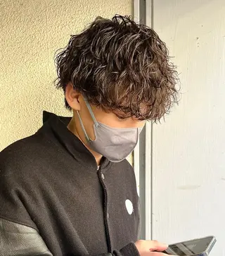 パーマ メンズ 猪原 海斗メンズパーマのヘアスタイル