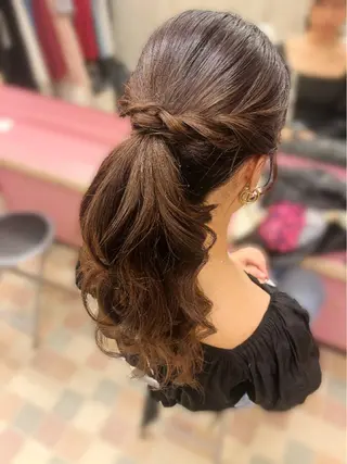 ロング ヘアアレンジ ayahair. moe*のマツエク・マツパデザイン