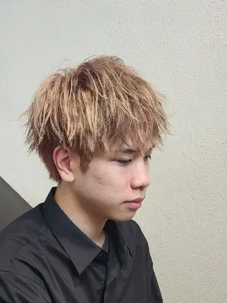 メンズ ハイトーン/メンズ韓 国/髪質改善🍀莉南のヘアスタイル