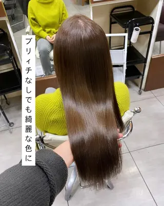 ロング カラー ヘアアレンジ HAIRSALONLOOP所属・川上 麻梨阿のヘアスタイル