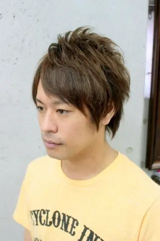 ショート カラー パーマ メンズ 村上 貴徳のヘアスタイル