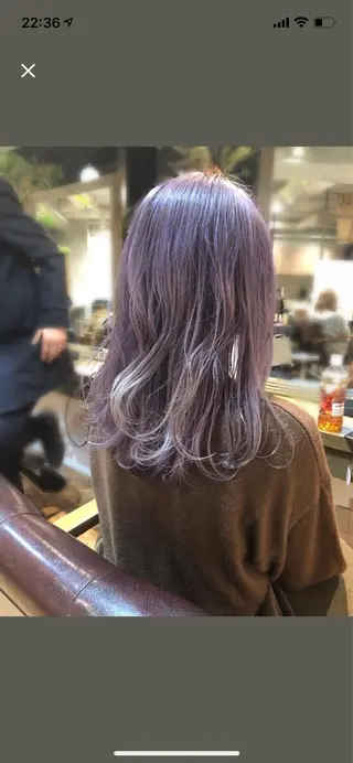 セミロング カラー 💖透明感カラー💖 坂本万由子のヘアスタイル