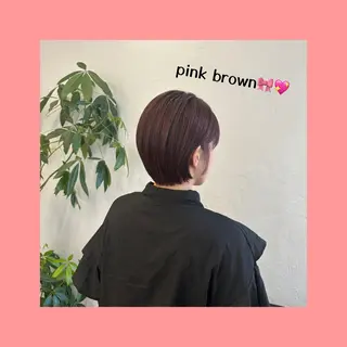 カラー aoi/暖色カラー/ プツッとボブ🎀のヘアスタイル