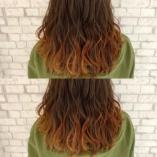 ミディアム カラー 赤み消しカラー /透明感カラー 上長のヘアスタイル