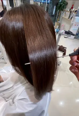 セミロング レイヤー×ハイライト 🌷RINA🌷のヘアスタイル