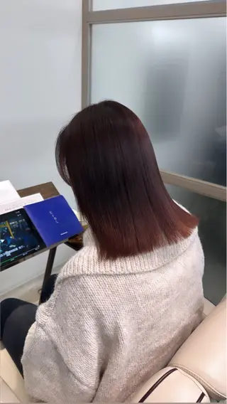 ミディアム 髪質改善×艶カラー Haruのヘアスタイル