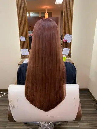 ロング カラー ヘアアレンジ メンズ 加藤 瑠美のヘアスタイル