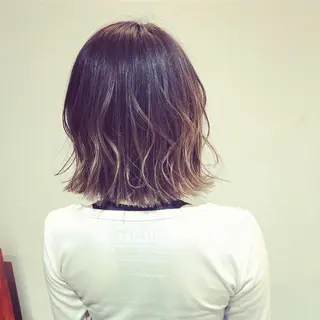 ミディアム カラー ヘアアレンジ ture by gladのヘアスタイル