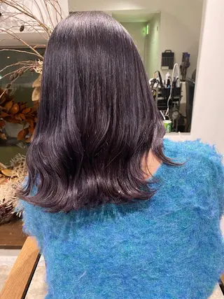 ミディアム カラー とびまつ /ショート/脱白髪染のヘアスタイル