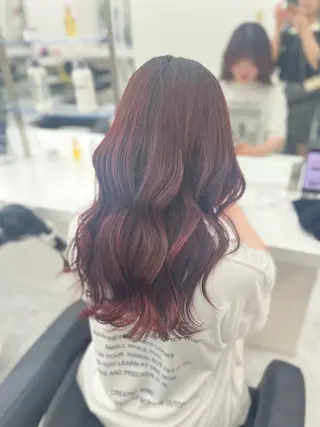 ロング カラー ヘアアレンジ 艶髪ハイトーン🫧 Kurehaのヘアスタイル