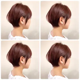 ショート カラー 京都大人女性ショート 徒歩1分/秋山のヘアスタイル
