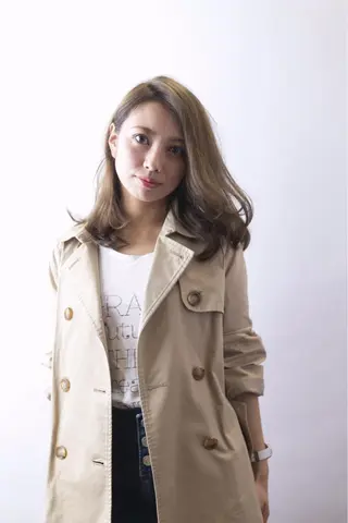 ミディアム カラー パーマ ヘアアレンジ メンズ キッズ ネイル マツエク・マツパ アティリー 西梅田のヘアスタイル