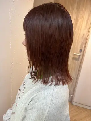 ミディアム 横浜/カット/ パーマ/shuのヘアスタイル