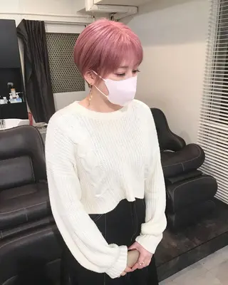 ショート カラー 髪質改善 Noe心斎橋店のヘアスタイル