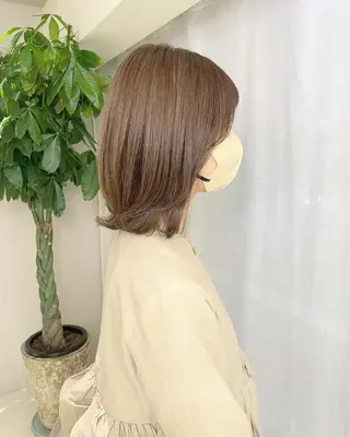 ミディアム fumi 韓国hairのヘアスタイル