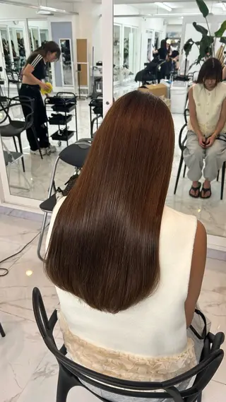 ロング カラー 艶カラー/レイヤー カット🖤Akaneのヘアスタイル