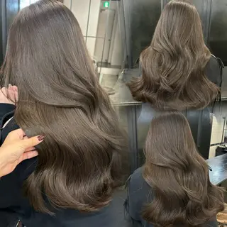 ロング カラー オリーブベージュ 🫒🩶Rianaのヘアスタイル