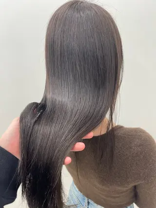 ロング カラー 蜂須賀🐝縮毛矯正 ストレートパーマのヘアスタイル