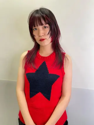 ミディアム カラー SALOWIN所属・ブリーチ✨ ボブ✨レイヤーのヘアスタイル