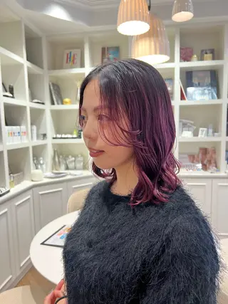 ミディアム カラー 似合わせ/レイヤー 💟SAEのヘアスタイル