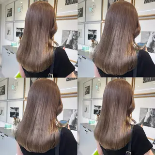 セミロング カラー カジュアルを女っぽく 𝗮𝘆𝗮𝗰𝗼のヘアスタイル