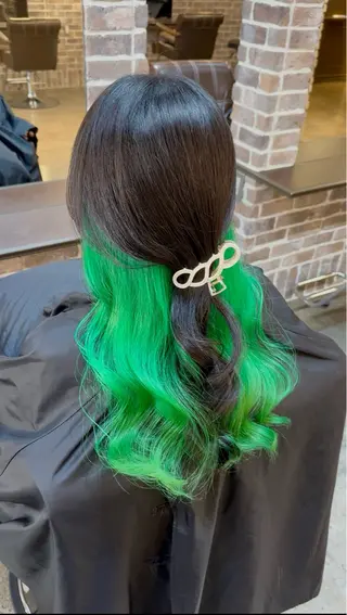 ロング カラー ACROあべの店所属・艶カラー/インナー /グラデ/大西小百合のヘアスタイル