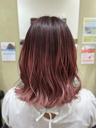 ミディアム カラー ヘアアレンジ 井上 武輝のヘアスタイル