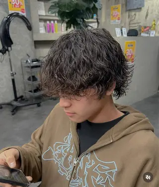 パーマ メンズ Ate by little所属・青木 梢のヘアスタイル