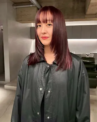 ミディアム 大石 明葉のヘアスタイル