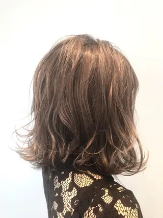 ミディアム カラー 🌈ぷる艶カラー🌈 髪質改善👑柳沼尚貴のヘアスタイル