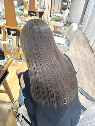 ロング 縮毛矯正モデル💗 あみ💗のヘアスタイル