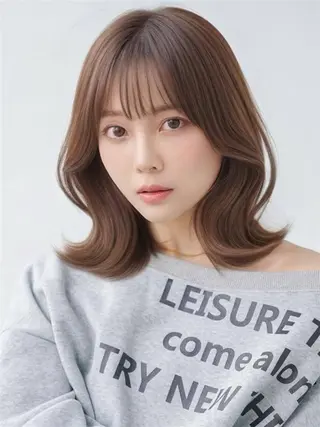 ミディアム カラー 【ゲリラ直前割適用中 ！！】吉本　敬のヘアスタイル