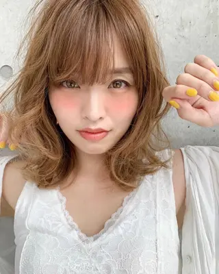 ロング カラー パーマ ヘアアレンジ メンズ キッズ ネイル マツエク・マツパ M.O.D渋谷所属・🫧渋谷美容師 たくみ🫧のヘアスタイル