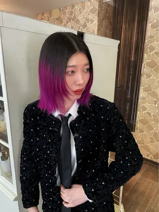 ミディアム 杉山 亜未のヘアスタイル