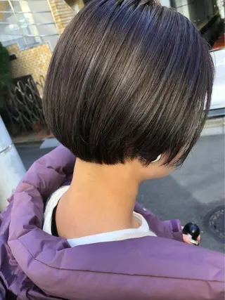 ショート カラー 韓国ヘア🫧艶カラー 🫧髪質改善/オオヤのヘアスタイル