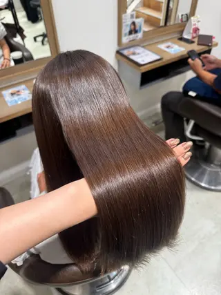 ロング 綺麗めカラー/ 縮毛矯正💞ミルのヘアスタイル
