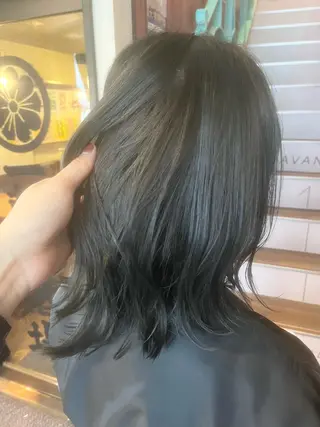 ショート カラー パーマ ヘアアレンジ 暗髪透明感カラー/ インナー/小島良太のヘアスタイル