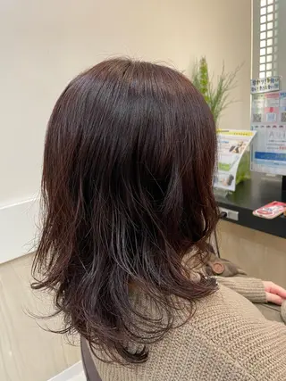 ミディアム カラー パーマ ヘアアレンジ リリー /Men's/パーマのヘアスタイル