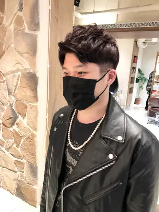 ショート カラー メンズ 【ディレクター 🧸🤍田澤 唯那】のヘアスタイル