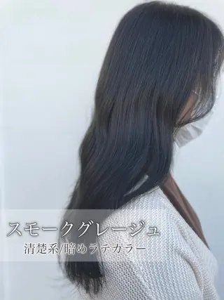 ロング カラー ナカタケ ユウのヘアスタイル