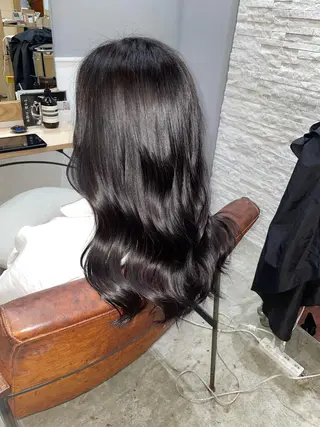 セミロング カラー miloc那覇 MIKUのヘアスタイル