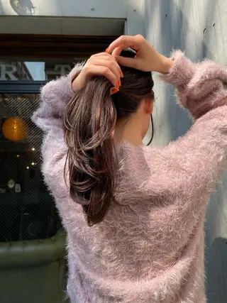 ロング カラー MOOD,所属・レイヤーカット/銀座 TAROのヘアスタイル