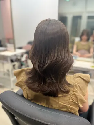 セミロング のあ/カラーモデル/ 縮毛矯正モデルのヘアスタイル