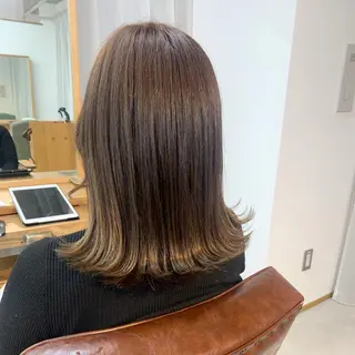 ミディアム カラー cirrus🕊 韓国ヘア♡山縣あかりのヘアスタイル