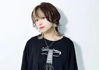 ミディアム カラー ヘアアレンジ 大橋 拓巳のヘアスタイル