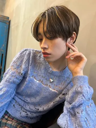 ショート カラー ショート/ボブ専門 宮脇美奈/南船場のヘアスタイル