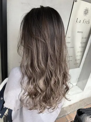 ロング カラー lafithhair ruu.南本庄のヘアスタイル
