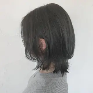 ミディアム カラー パーマ Add9 柳田健登のヘアスタイル